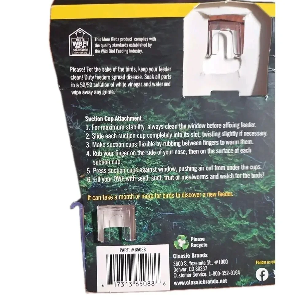 More Birds Observer Window-Mounted Bird Feeder